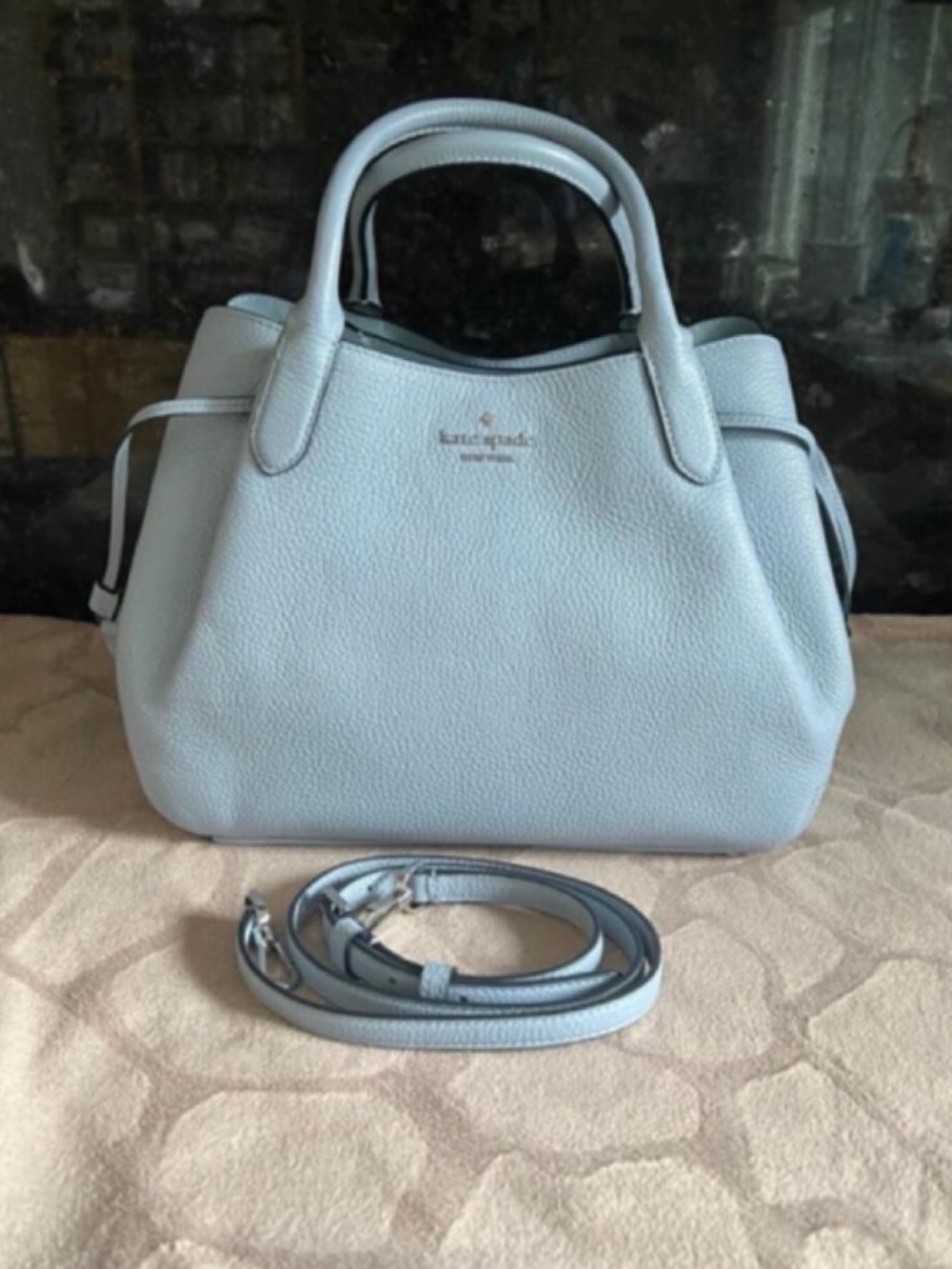 Kate Spade Dumpling Large Shoulder Bag in
Muted Blue